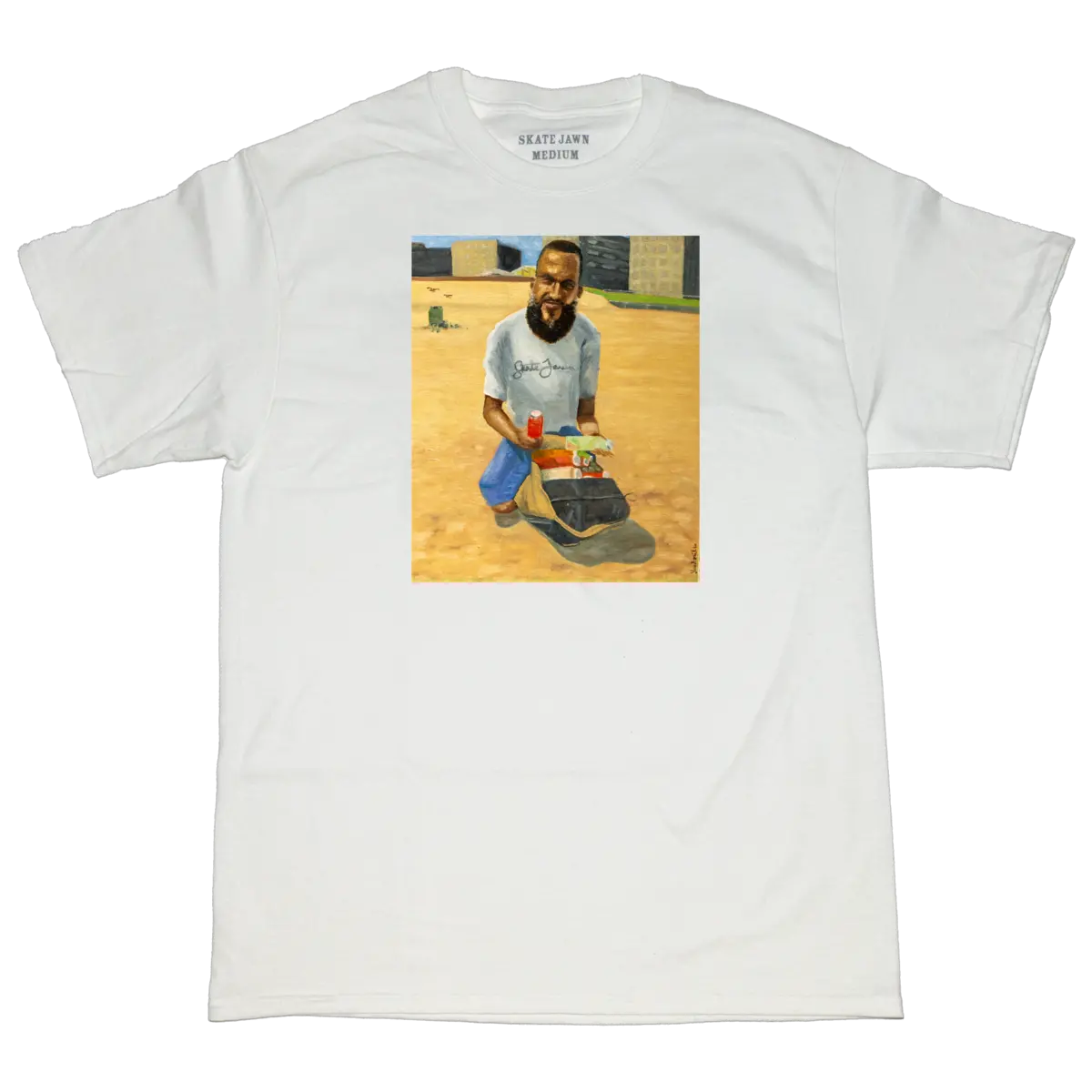 Skate Jawn Nutcracker Tee By Lee Smith White 1