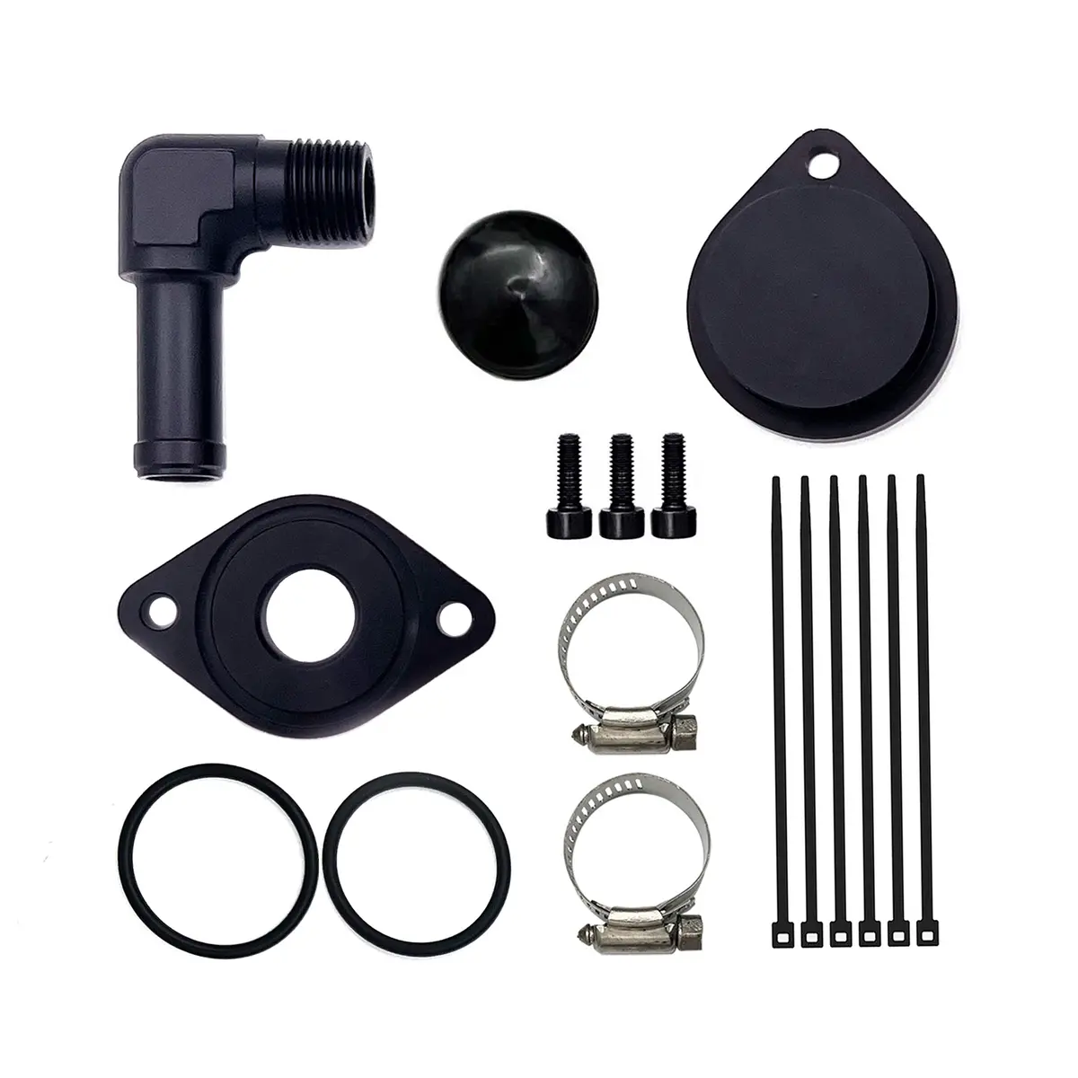 Trucktok 11-23 Ford 6.7L Powerstroke Ccv/Pcv Reroute/Delete Engine Ventilation Kit (No Tube) 1
