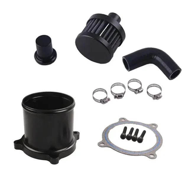 Trucktok 2007.5-2018 6.7L Dodge Ram Cummins 2500 3500 Diesel Ccv Black Crankcase Ventilation & Egr Valve Delete Kit 1