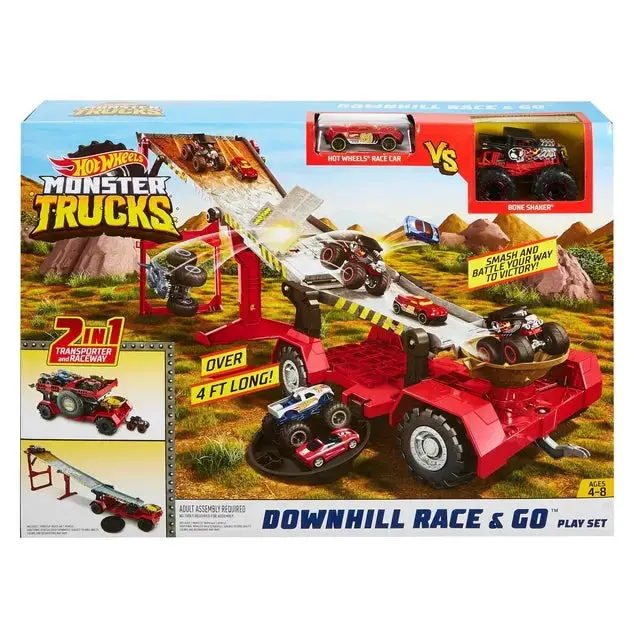 Hot Wheels - Monster Trucks Race & Go Play Set 1
