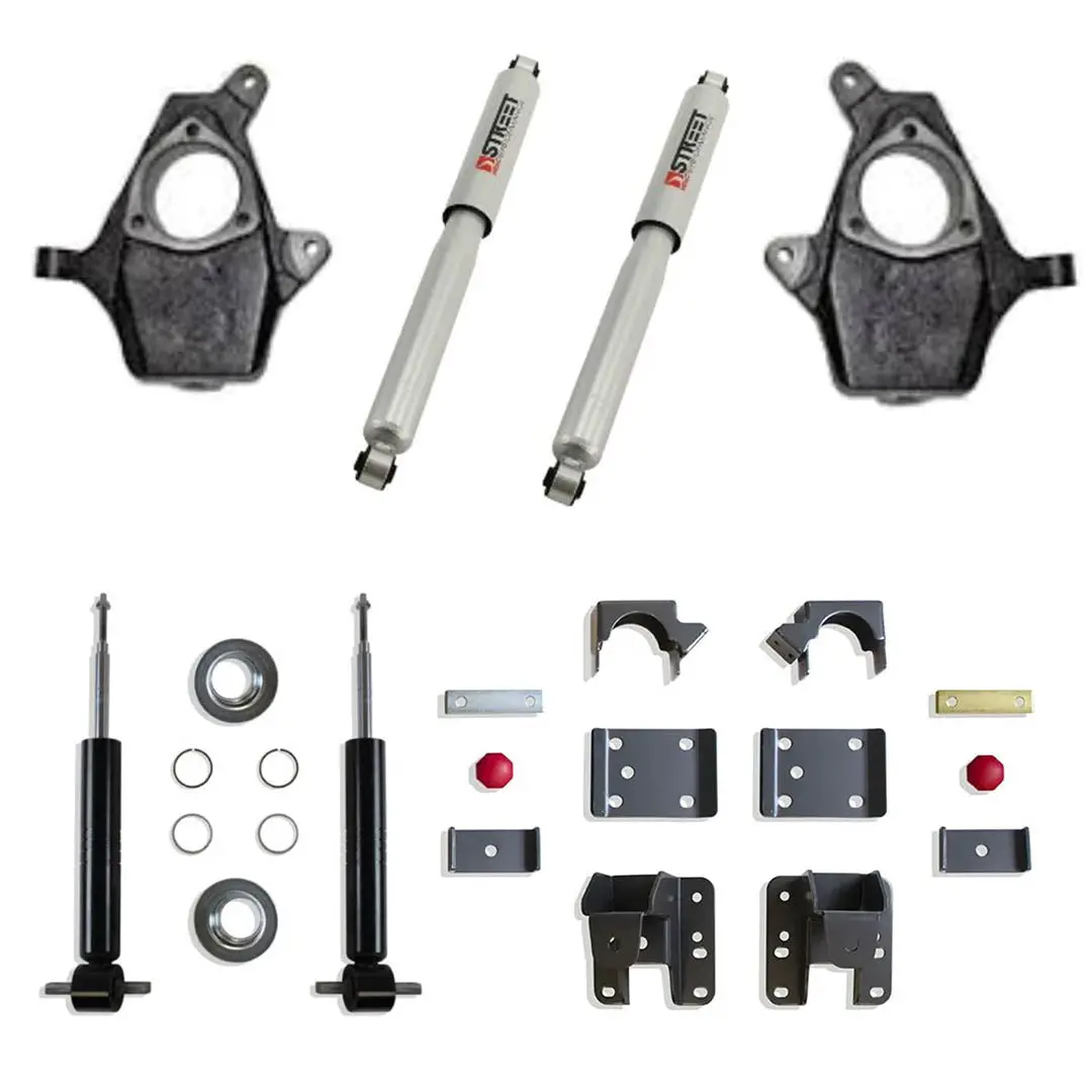 2007-2013 Silverado, Sierra, Adjustable Drop Kit, 3/5, 4/6, 4/7 2Wd, 4X4,Cast Arms, All Cabs 1