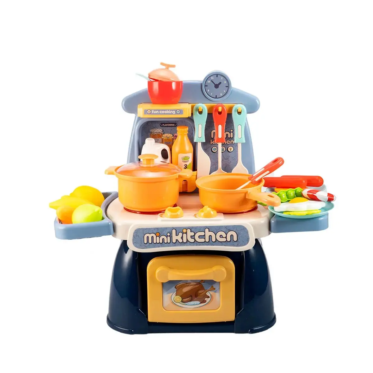 Stem Toys - Cooking Toys Mini Kitchen Set For Kids 【Blue】 1