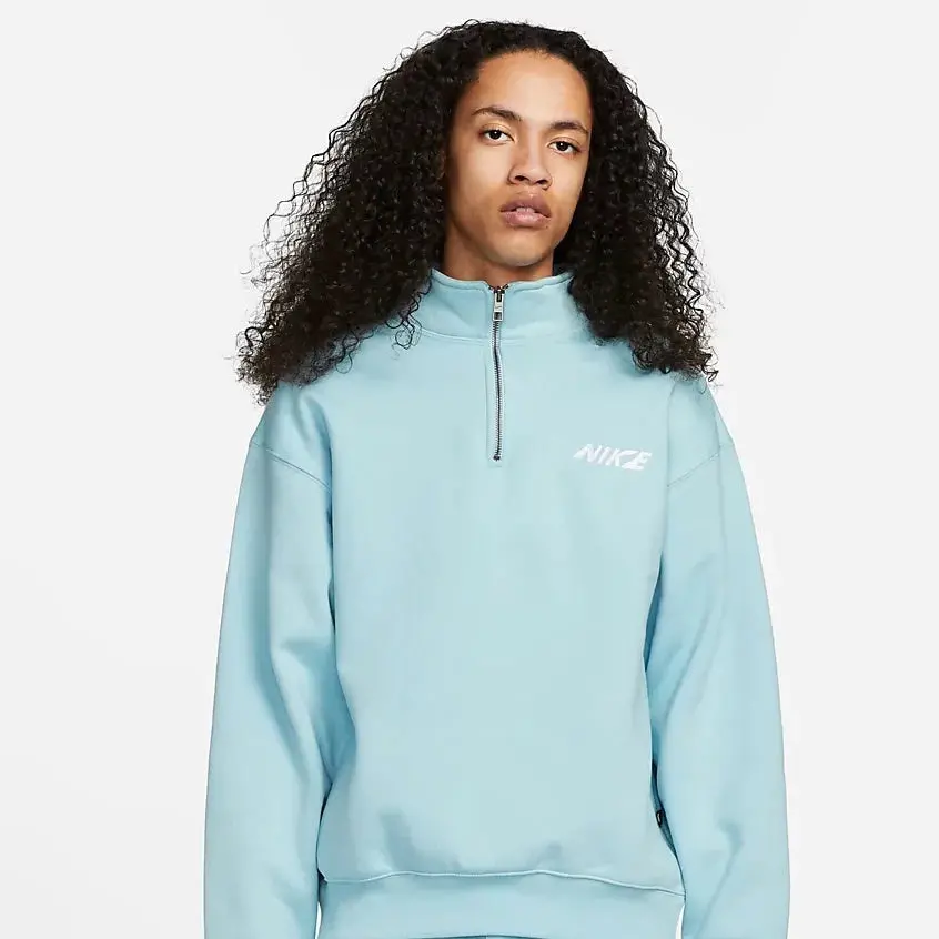 Nike Sb 1/2-Zip Fleece Skate Pullover Ocean Bliss 1