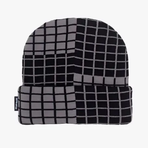 Fucking Awesome Checker Block Cuff Beanie Black/Grey 1