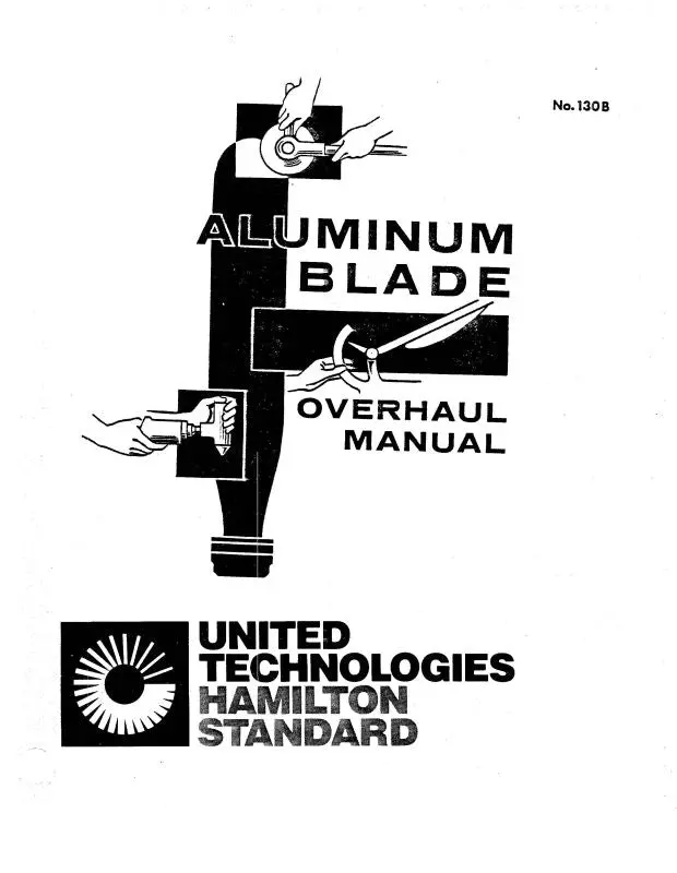 Hamilton Standard Aluminum Blade 1980 Overhaul Manual (130B) 1