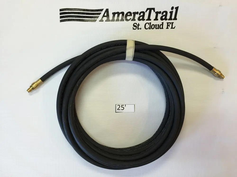 300" / 25' Brake Line, 1/8" Id 3/16" Brass Male Fittings W/ Stainless Flares - Kodiak Hydraulic Brake Hose 1