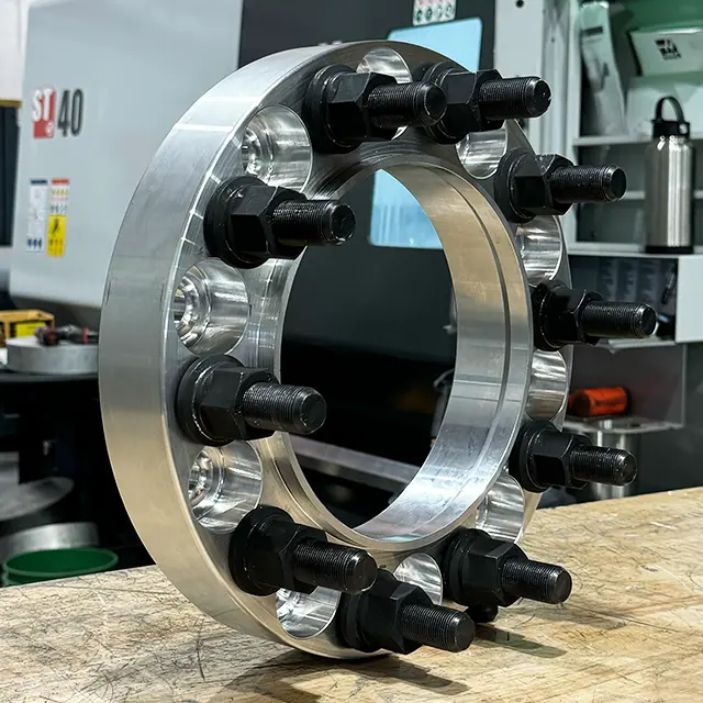 10X285.75 Wheel Spacers Hub Centric Billet Aluminum 10 Lug 1