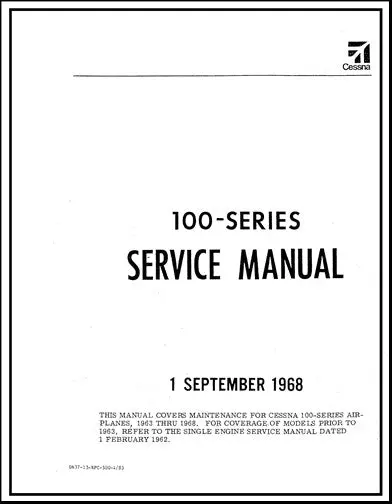 Cessna 100 Series 1963-68 Maintenance Manual 1