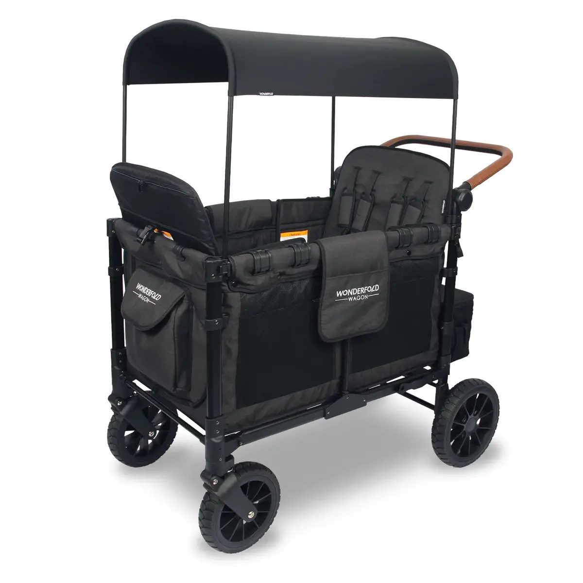 W4 Luxe Multifunctional Baby Stroller Wagon (4 Seater) Volcanic Black-Wonderfold 1