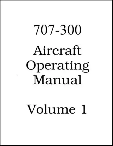 Pan Am Pan Am 707 1976 Operating & Training Manual (Pan Am) 1