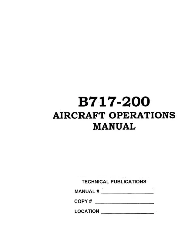 Boeing  717-200 Operations  Manual 1