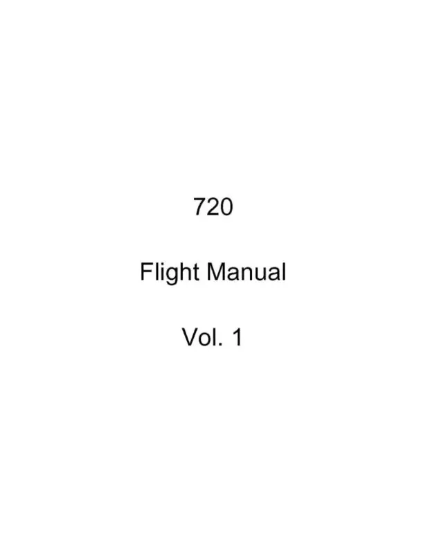 Boeing  720 Flight Manual 1