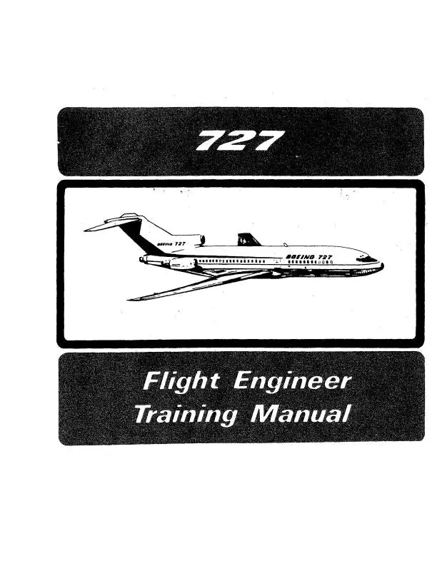 Boeing  727 Flight Engineer Flight Training Manual 1