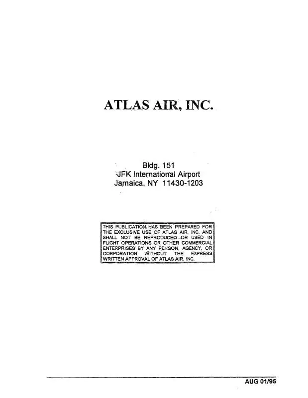 Atlas Air 747-100-200 Atlas Air Flight Handbook 1