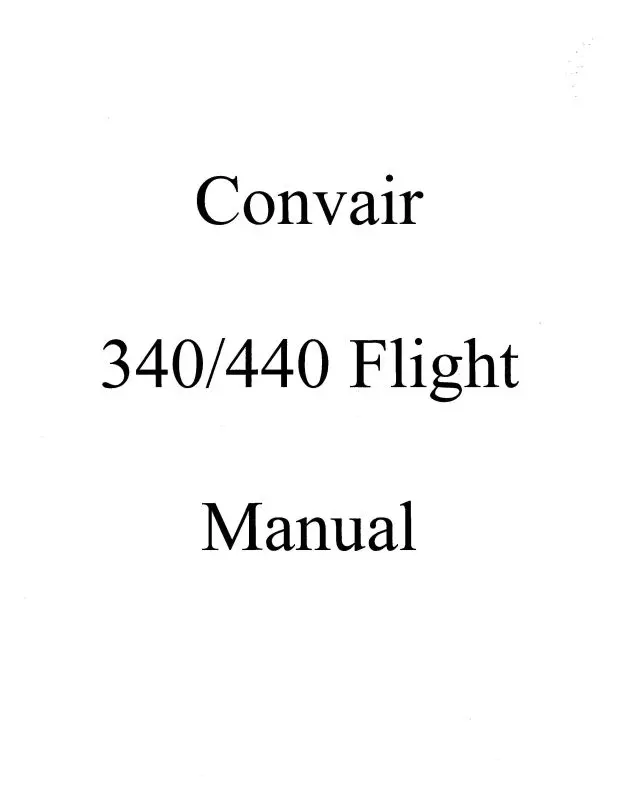 Convair 340, 440 Convair Flight & Operating 1