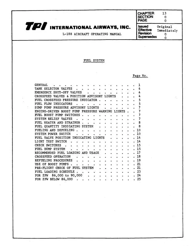 Lockheed 188 Electra Pilot's Operating Handbook 1