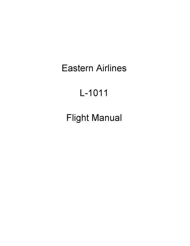 Eastern Airlines Lockheed L-1011 Eastern Flight Manual (Eastern Airlines) 1