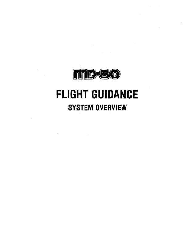 Mcdonnell Douglas Md-80 System Overview Flight Guidance 1