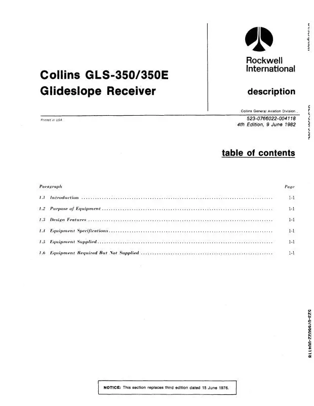 Collins Mkr350,Mkl350-351,Aud250-250H Maintenance, Installation, Operations (523-0766031-105) 1