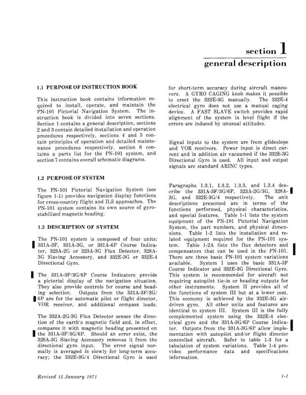 Collins Pn-101 1969 Maintenance, Instruction (523-0755824-505) 1