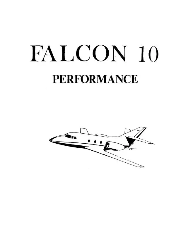 Falcon 10 1984 Flight Manual 1
