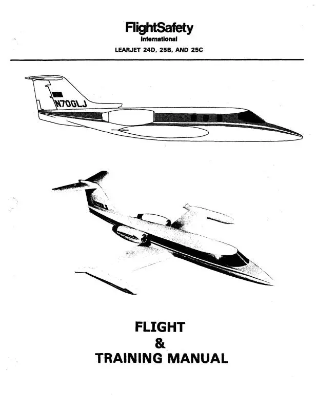 Flight Safety Lear 24D, 25B, 25C Flight & Training Manual (Flight Safety) 1