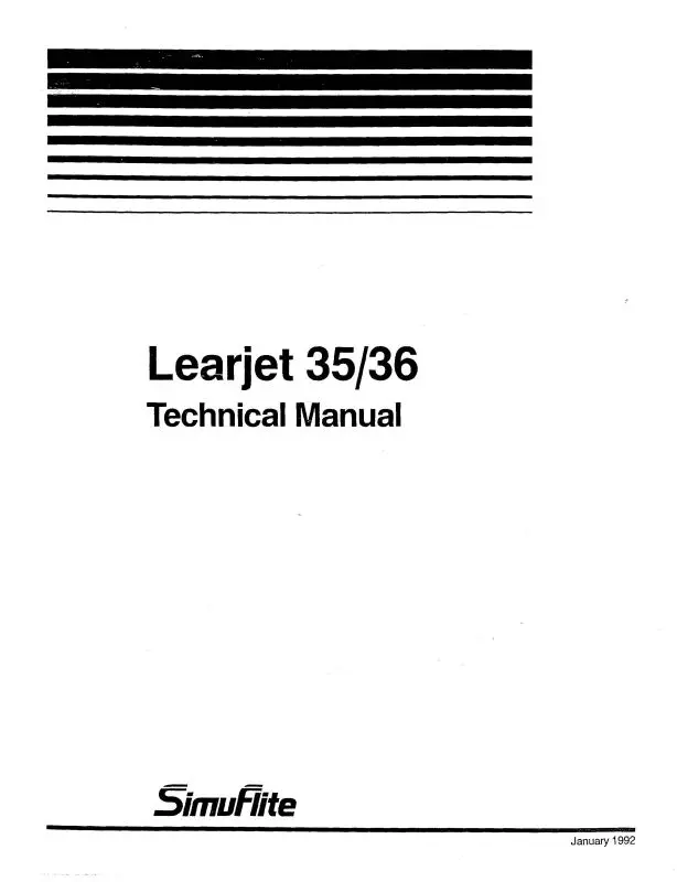 Learjet 35-36 Series 1992 Technical Manual 1