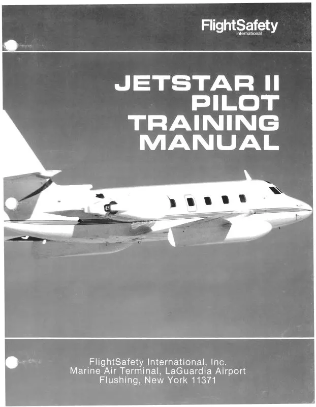 Lockheed Jetstar Ii Series Pilot Training Manual 1