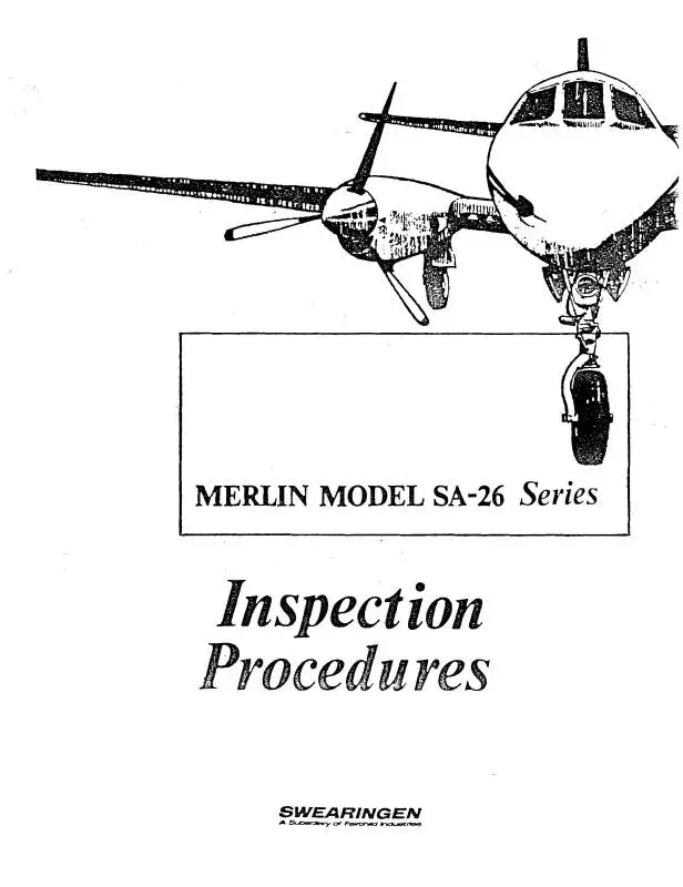 Merlin Aircraft Sa-26 Series Inspection Procedures 1