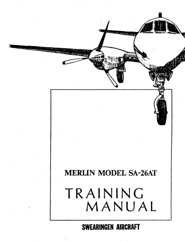 Merlin Aircraft Sa26-At Series Training Manual 1