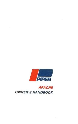 Piper Pa-23 (1957-1958) Owner's Handbook Owner's Manual (752-455) 1
