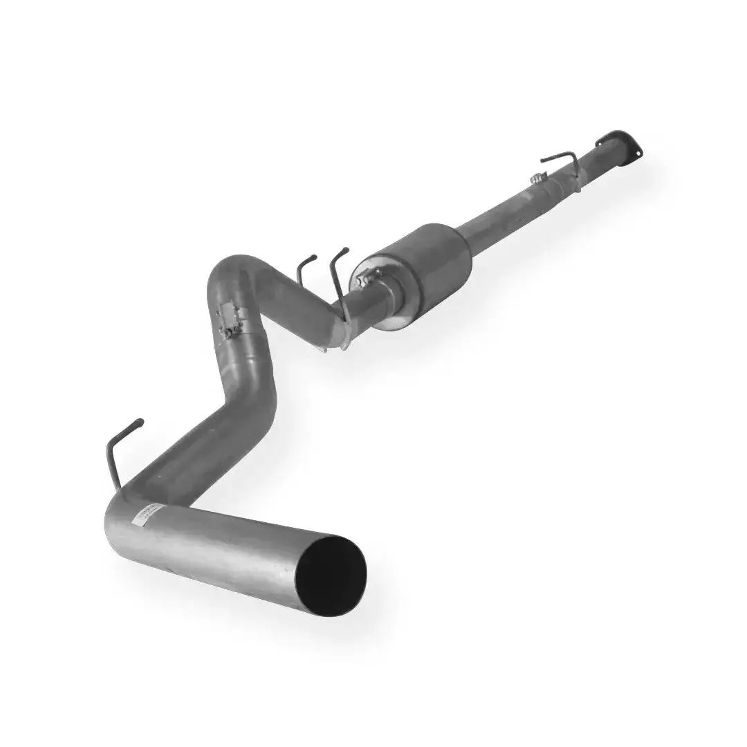 Dieselr Aluminized Cab & Chassis 4" Downpipe Back Exhaust Single |  Ford 6.4L F350/F450/F550 Powerstroke (2008-2010) 1