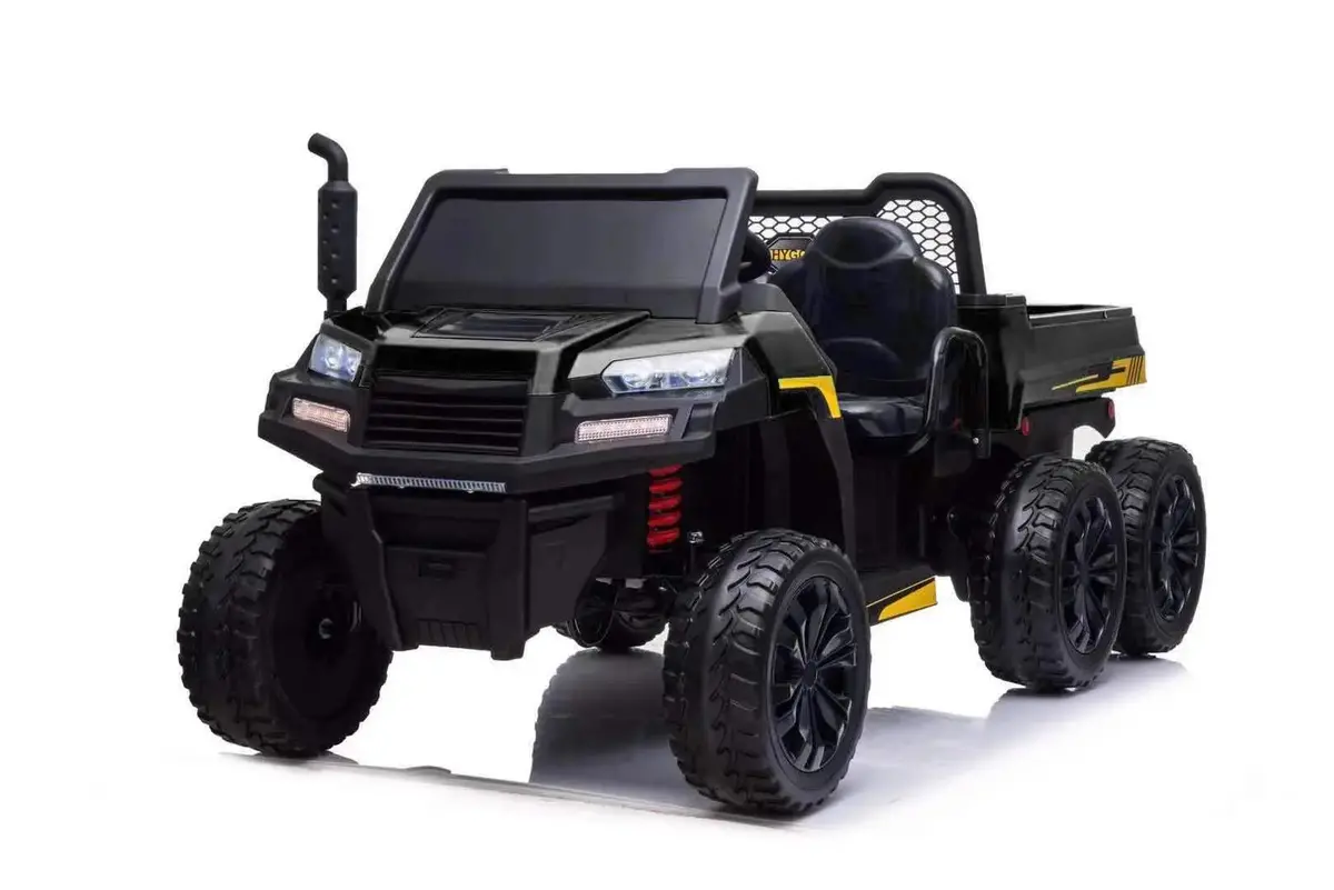 24V Farm Truck Utv 2 Seater 6 Wheels With Tipper Electric Kids' Ride-On Car With Parental Remote Controller Back -Kow 1
