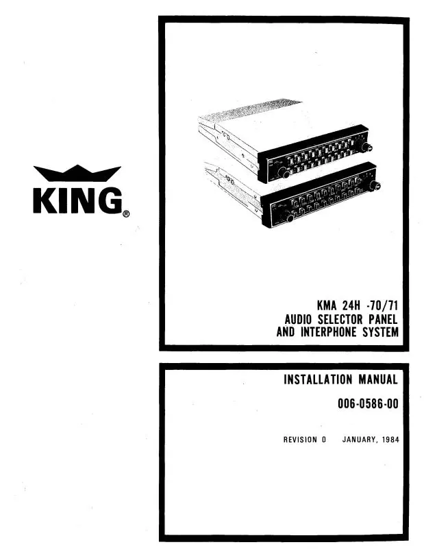 King Kma24h- 70-71 Maintenance Manual (006-00586-0002) 1