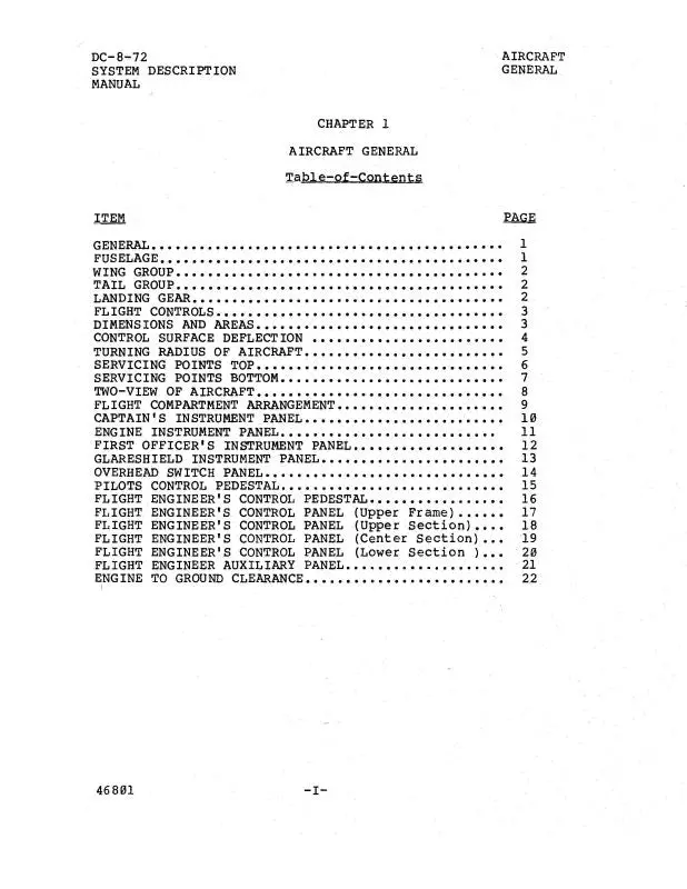 Mcdonnell Douglas Dc-8-72 Performance Manual Performance Manual (Mcdc872-Perf-C) 1