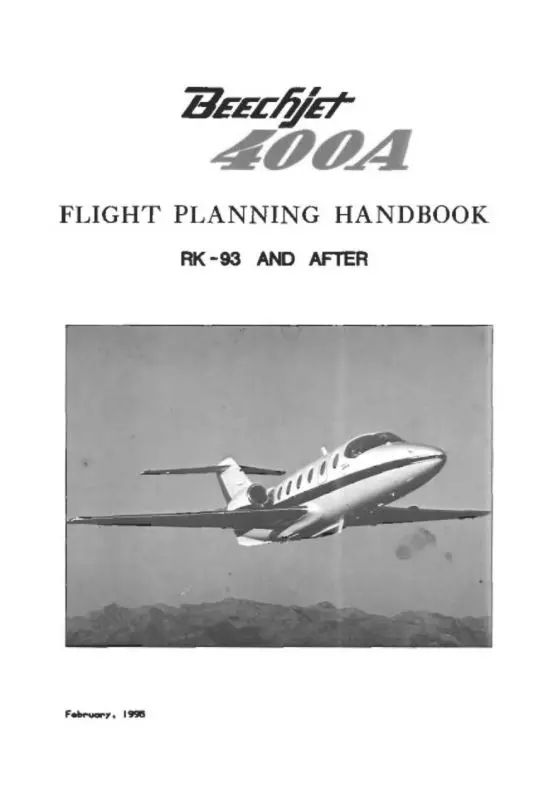 Beech Beechjet 400A Flight Planning Flight Planning Handbook (Be400a--Hb-C) 1