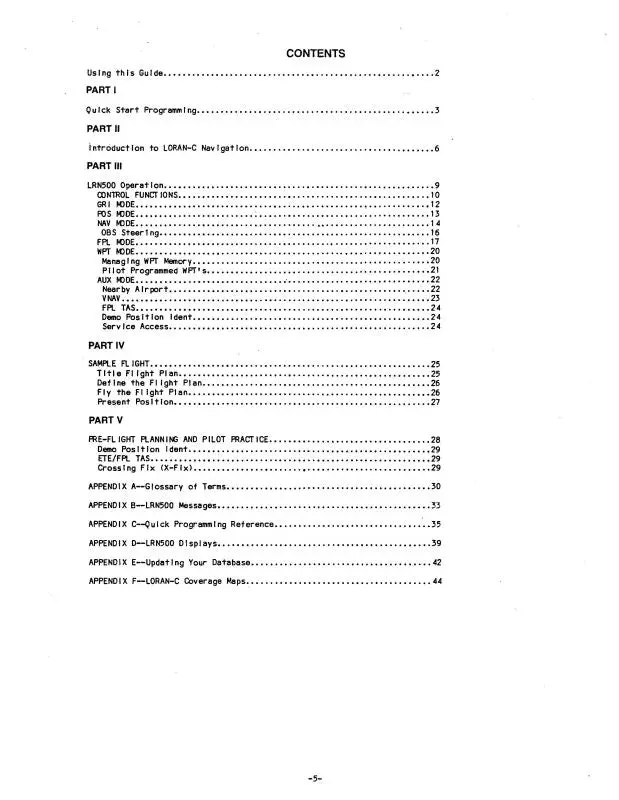 Foster Lrn 500 Loran C Nav System Operations Manual (002A0631c) 1