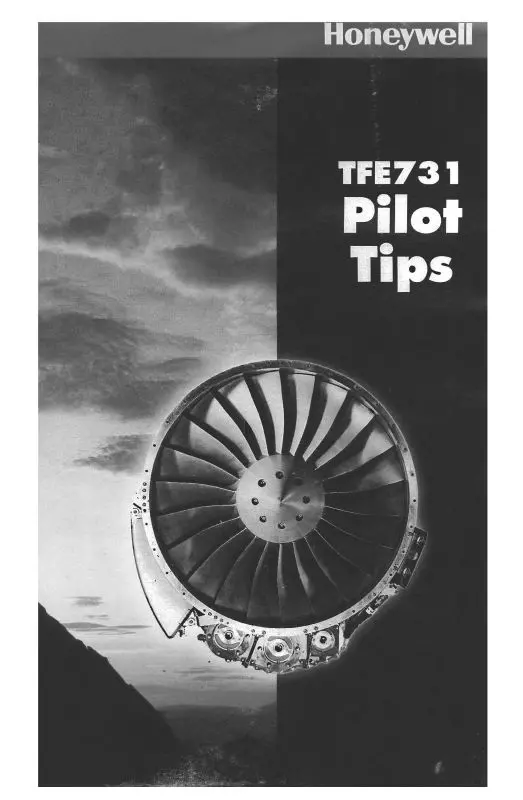 Garrett Tfe731 Pilot Tips Description, Aircraft Specifications, Operating Procedures (Gatfe731-Pilottips-C) 1