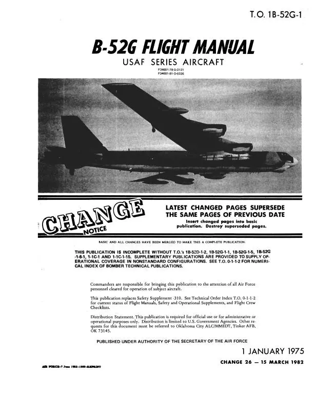 Boeing B-52G 1975 Flight Manual (1B-52G-1) 1