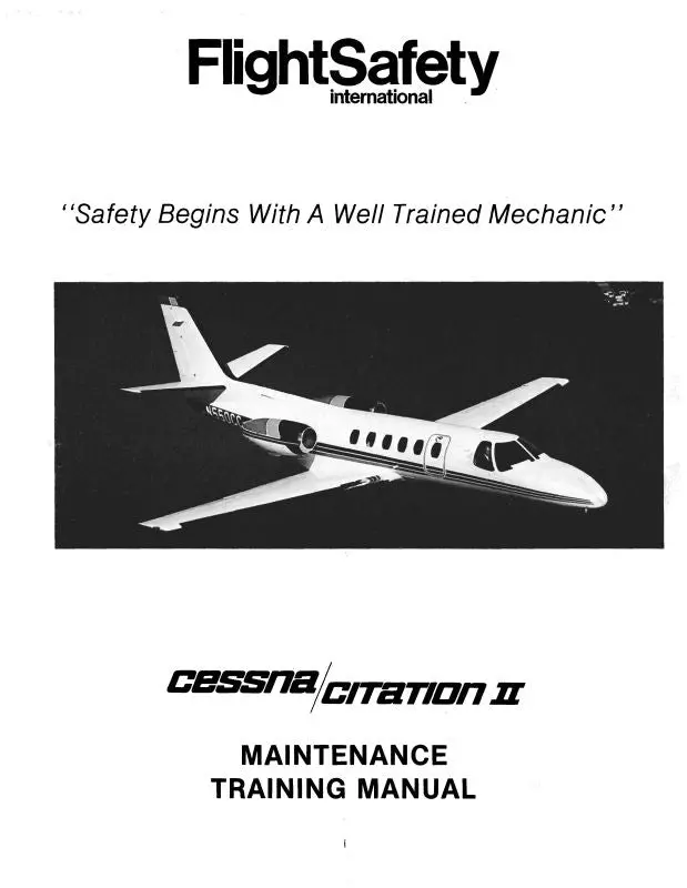 Cessna Citation Ii Maintenance Training Maintenance Training Manual (Cecitation-Ii-M-C) 1