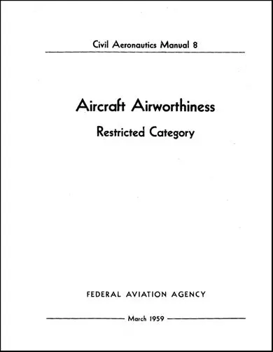 Us Government Cam 8 Aircraft Airworthiness Airplane Airworthiness (Uscam8) 1
