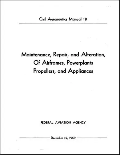 Us Government Cam 18 1959 Maintenance, Repair (Uscam18) 1