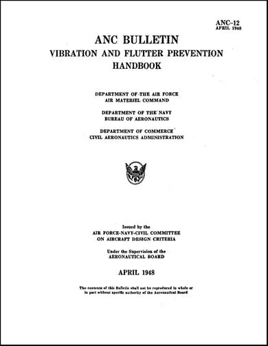 Us Government Anc12 Bulletin Vibration & Flutter Handbook (Anc-12) 1