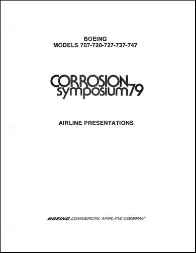 Us Government Corrosion Symposium 1979 Airline Presentations (Uscorrosionsymposium) 1