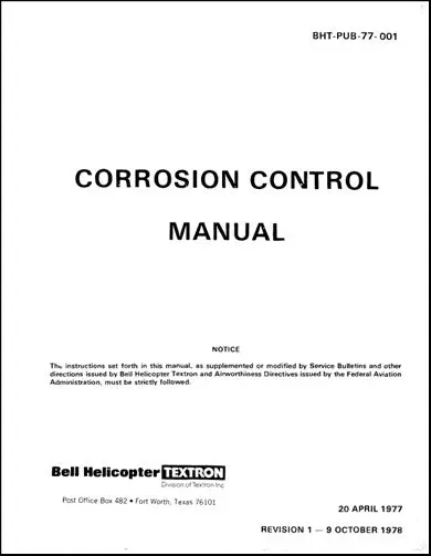Us Government Corrosion Control Manual Technical Manual (Bht-Pub-77-001) 1