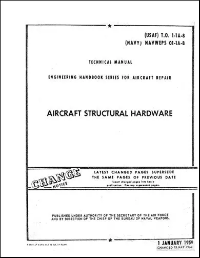 Us Government Aircraft Structural Repair1959 Technical Manual (To-1-1A-8) 1