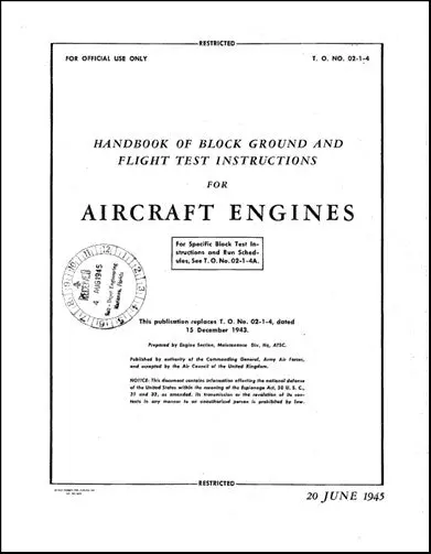 Us Government Block Ground & Flight Test Instruction Manual (2/1/2014) 1