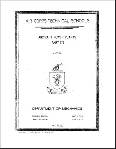 Us Government Aircraft Power Plants Part Iii Technical Manual (M-27-Ic) 1