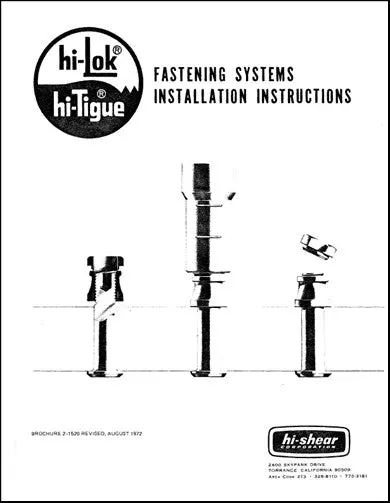 Us Government Fastening Systems Installation Instructions (2-1520) 1
