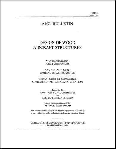 Us Government Anc-18 Bulletin 1944 Bulletin (Anc-18-1St-Edition) 1